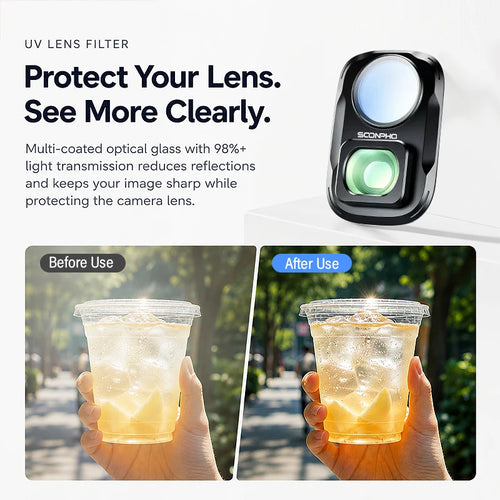 Soonpho Magnetic Filter Set DJI Pocket 4P Filter Set with Base CPL 1/4 Black Mist Lens Filter Set Sports Camera Accessories