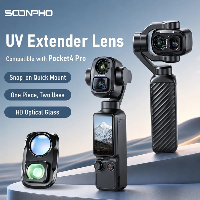Soonpho Magnetic Filter Set DJI Pocket 4P Filter Set with Base CPL 1/4 Black Mist Lens Filter Set Sports Camera Accessories