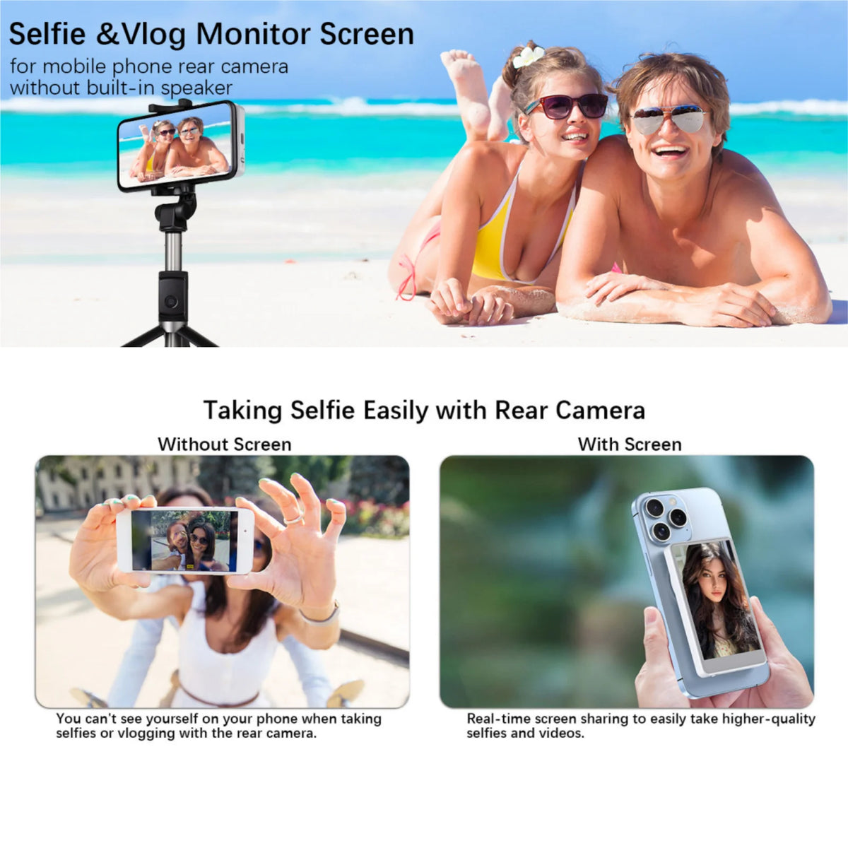 Magnetic Phone Selfie Monitor